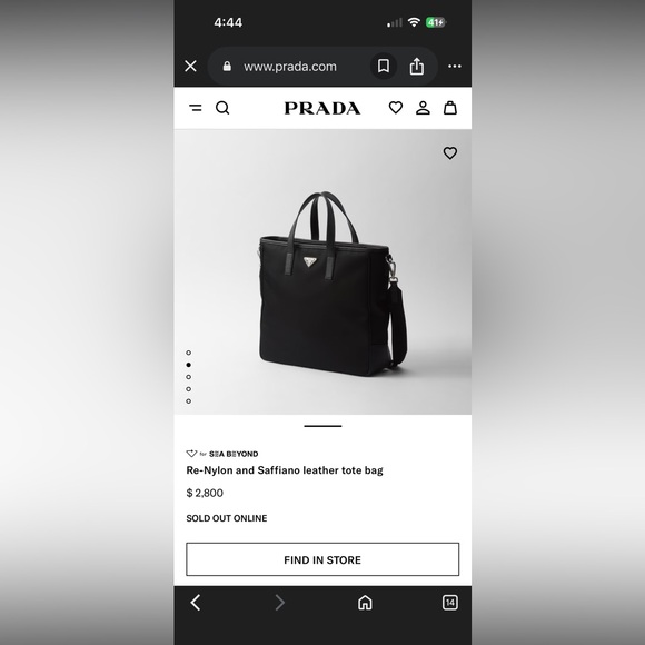 Authentic Prada Tessuto Nylon Black Tote Bag - Picture 13 of 14